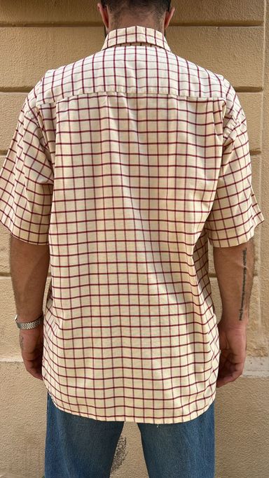 Red & Cream Checkered Shirt