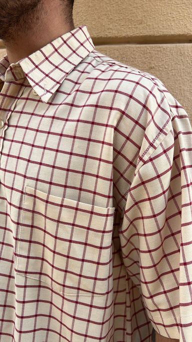 Red & Cream Checkered Shirt