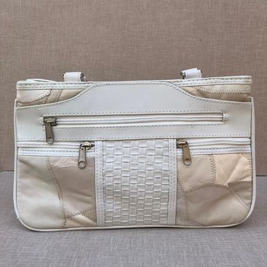 Vintage White Patchwork Bag