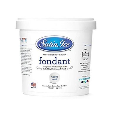Satin Ice 2LBS (White)  Vanilla Fondant 