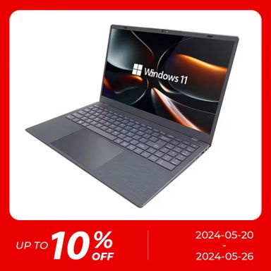 New Design 15.6"' Intel Notebook N5095 Win11 Laptop Computer China Factory Cheap Gaming Laptop 512GB