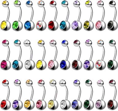 PIERCING DE ACERO QUIRÚRGICO CON DISEÑO
