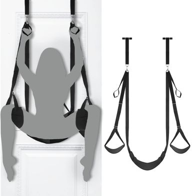 COLUMPIO SEXUAL PARA PUERTA CON ASIENTO Y CORREAS AJUSTABLE