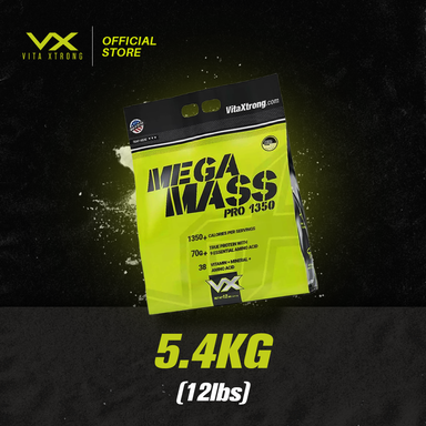 VITAXTRONG MEGA MASS PRO 1350 12lbs 5.4kg (Added 38 Vitamin & Minerals and Casein) (Copy)