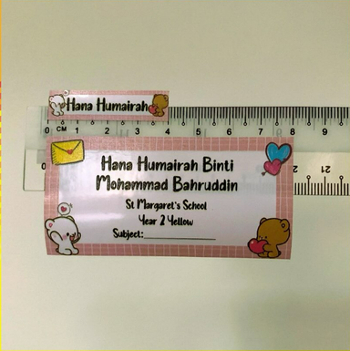 Label/Stationary & Book Sticker