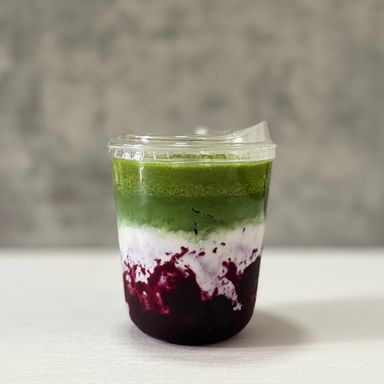 Blueberry Matcha Latte
