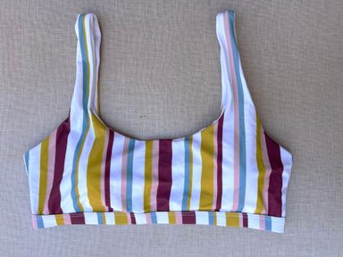 Striped Swimsuit Bralette