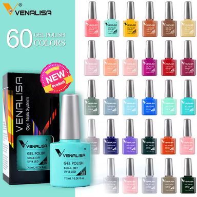New Venalisa Nail Art UV LED Gel Nail Polish French Nail Tip Manicure Gel Varnish Enamel Lacquer Color OEM Private Logo Gels