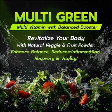 VITAXTRONG MULTI GREEN Multi Vitamins & Minerals + fruits & Veggie Extracts for athletes (30 servings)