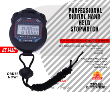  Professional Digital Hand Held Stopwatch 