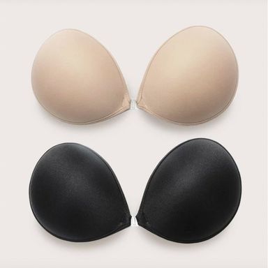 BRA-01 บรากลมไม่เสริมฟองน้ำ ดันทรง บราปีกนกทรงกลม กาวคุณภาพดีติดทน 🤎