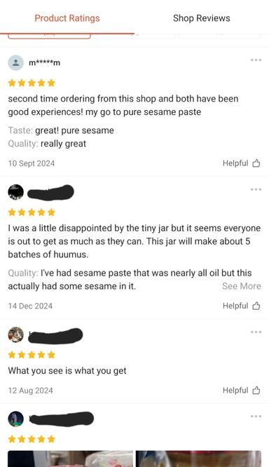 Sesame Paste 270g (Pure) Taiwan
