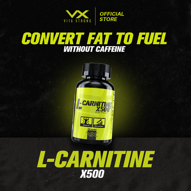 VITAXTRONG L-CARNITINE X500 (100 Capsules) | Fat Burner, Boost Energy [VX]