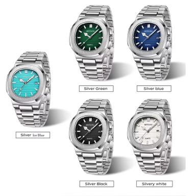 OEM Wholesale Waterproof Men's Wristwatch Stainless Steel Quartz Luminous Function Relojes Watch for Man