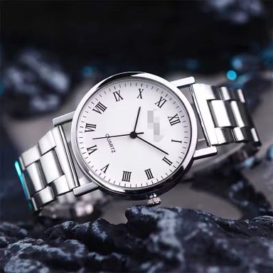 Simple Steel Strap Quartz Men's Watch Leisure Gift Watch