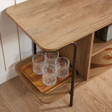LINSY TV STAND 2 SHELVES 