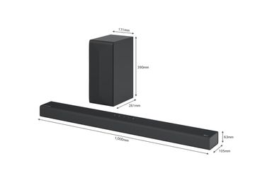 LG S65Q | Barre de son 3.1 ch | 420W | DTS Virtual:X | Dolby Digital | Bluetooth | ARC | Hi-Res