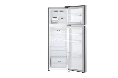 285L Top Freezer Fridge en argent platine3
