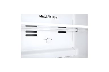 285L Top Freezer Fridge en argent platine3