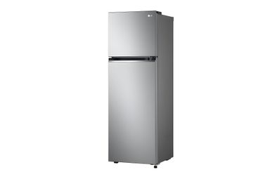 285L Top Freezer Fridge en argent platine3