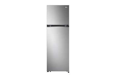 285L Top Freezer Fridge en argent platine3