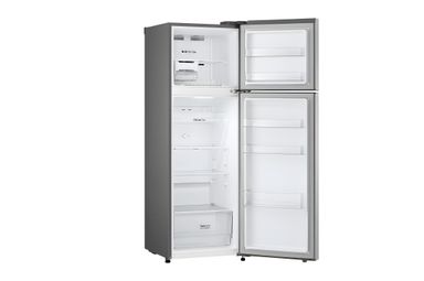 285L Top Freezer Fridge en argent platine3