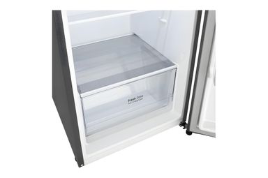 285L Top Freezer Fridge en argent platine3