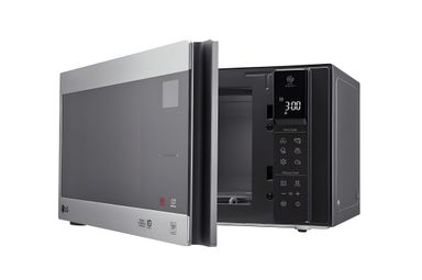 Four à micro-ondes de 42 litres, argent, technologie Smart Inverter avec 10 ans de garantie, grilloir, cuisson automatique intelligente, écran tactile en verre