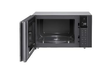 Four à micro-ondes de 42 litres, argent, technologie Smart Inverter avec 10 ans de garantie, grilloir, cuisson automatique intelligente, écran tactile en verre