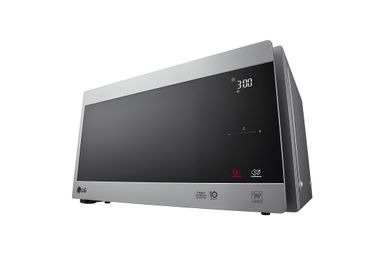 Four à micro-ondes de 42 litres, argent, technologie Smart Inverter avec 10 ans de garantie, grilloir, cuisson automatique intelligente, écran tactile en verre