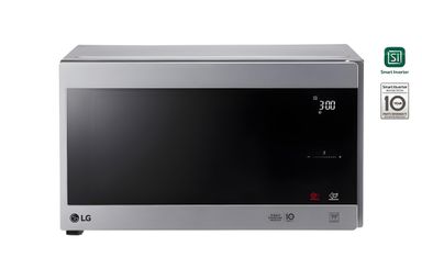 Four à micro-ondes de 42 litres, argent, technologie Smart Inverter avec 10 ans de garantie, grilloir, cuisson automatique intelligente, écran tactile en verre