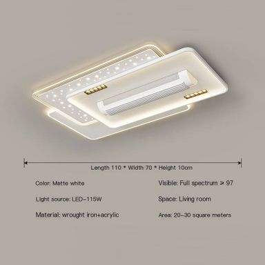 Modern Bladeless LED Ceiling Fan Light – Decorative Smart Wind Lamp for Bedroom & Living Room