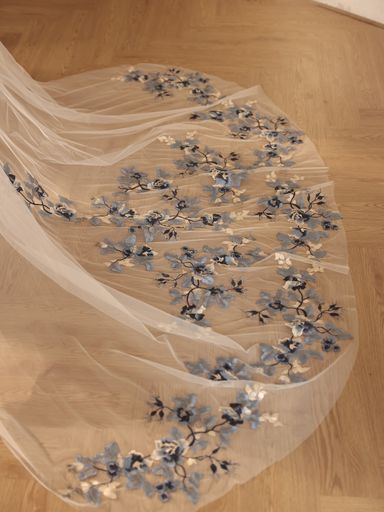 The Porcelain in Satin with Cape #2