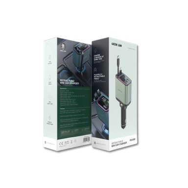 Green Lion Retractable 90W Car Charger PD-65W