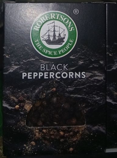 Robertsons Refill  Whole Black Peppercorns 45gr