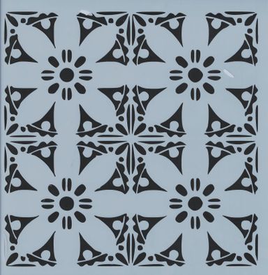 Repeat flowers - 30x30cm - Stencil