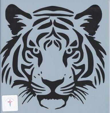 Tiger - 30x30cm - Stencil