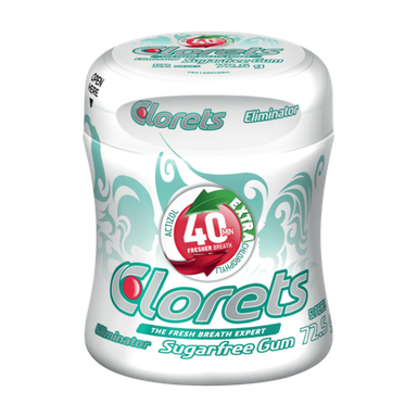 Clorets Eliminator Sugar Free Gum (72.5G)