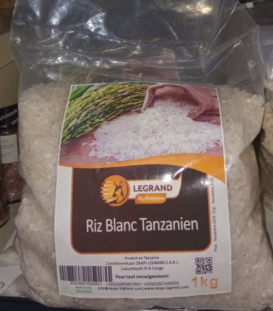 Legrand Riz Blanc Tanzanien 1kg