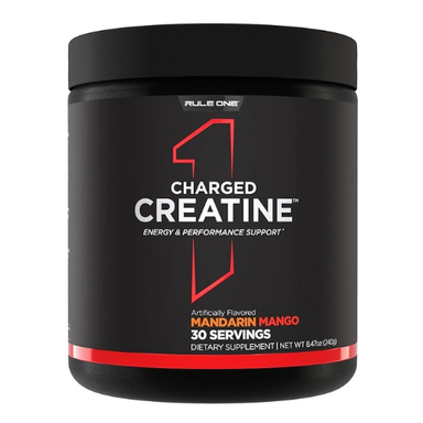 RULE 1 R1 CHARGED CREATINE MANDARIN MANGO 30 SERV