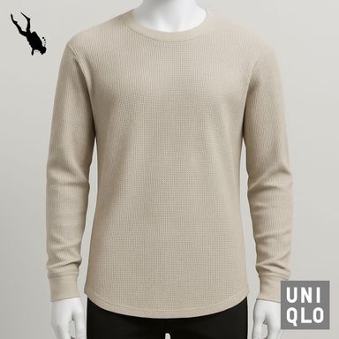 UNIQLO Beige Long Sleeve Sweatshirt – TO Preloved
