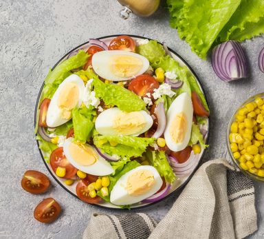 Crudités & œufs durs