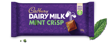 Cadbury Dairy Milk Chocolate Slab Mint Crisp (150G)
