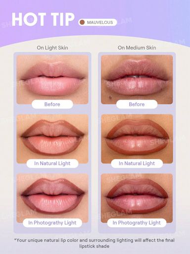 SHEGLAM Fall In Line Peel Off Lip Liner Stain - Mauvelous