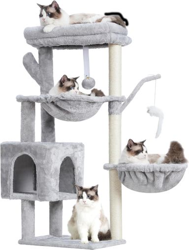 TORRE CENTRO DE ACTIVIDADES PARA GATOS DE ESTILO ARBOL 39.4"