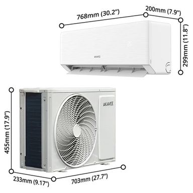AKAVEE 9000 BTU AC INVERTER WIFI READY
