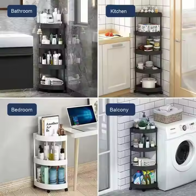 4 TIER BATHROOM CORNER SHELF