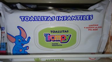 Trompy  Lingettes Baby Aloe Vera 72’S