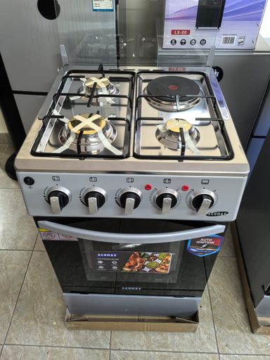 50*55 Ecomax full gas standing cooker  with electric oven