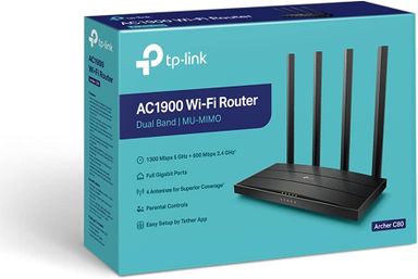 Tp Link / ARCHER C80 / ROUTER WIFI NU-MIMO / 4 ANTENAS / 1200 MBPS DUAL BAND